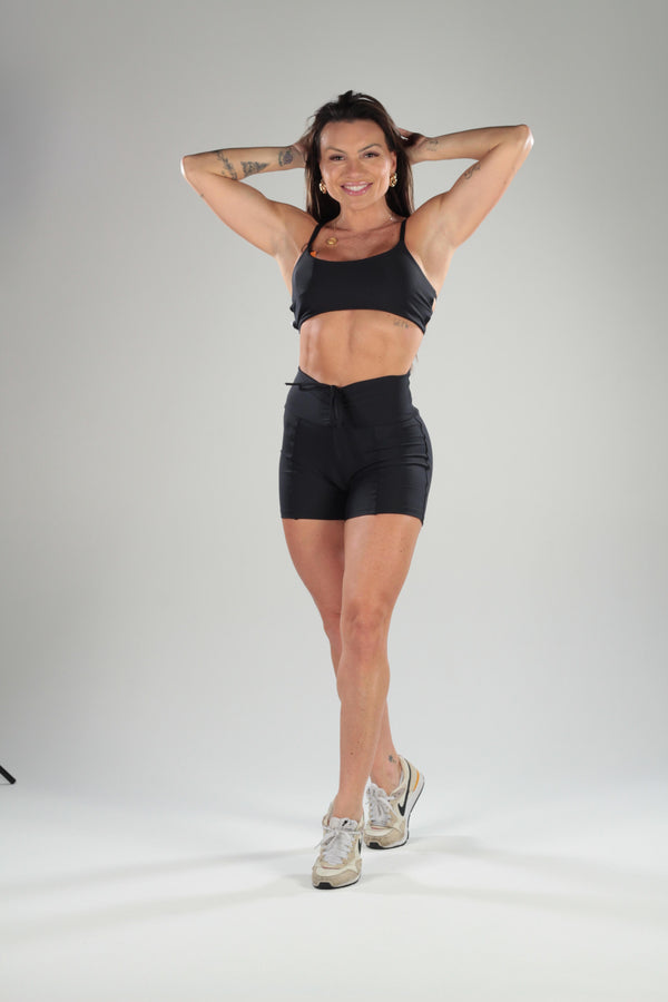 CONJUNTO SHORT EMPINA - PRETO