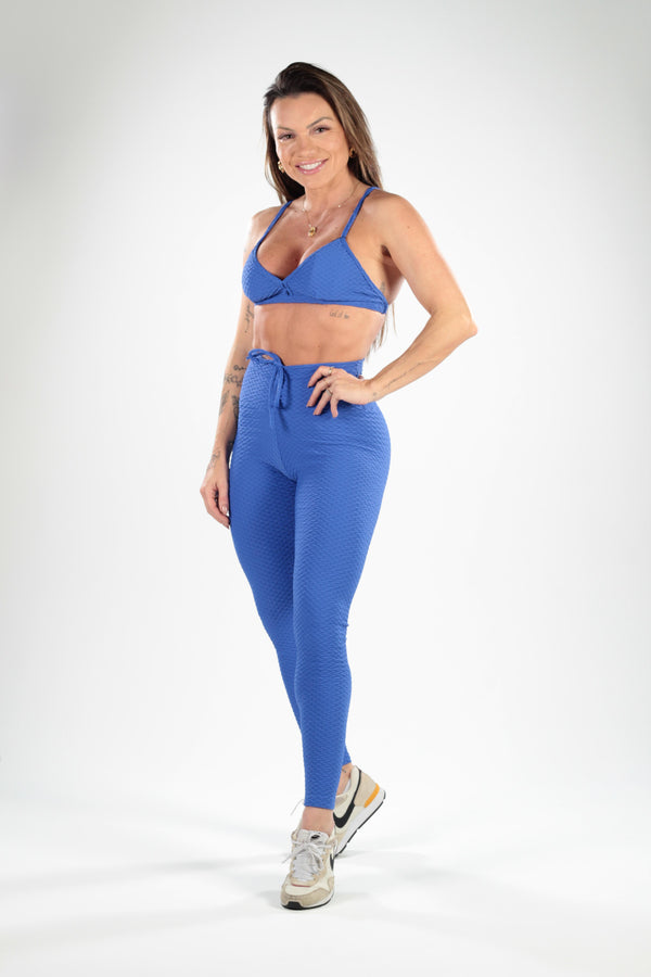 CONJUNTO CALÇA EMPINA TEXTURA- AZUL